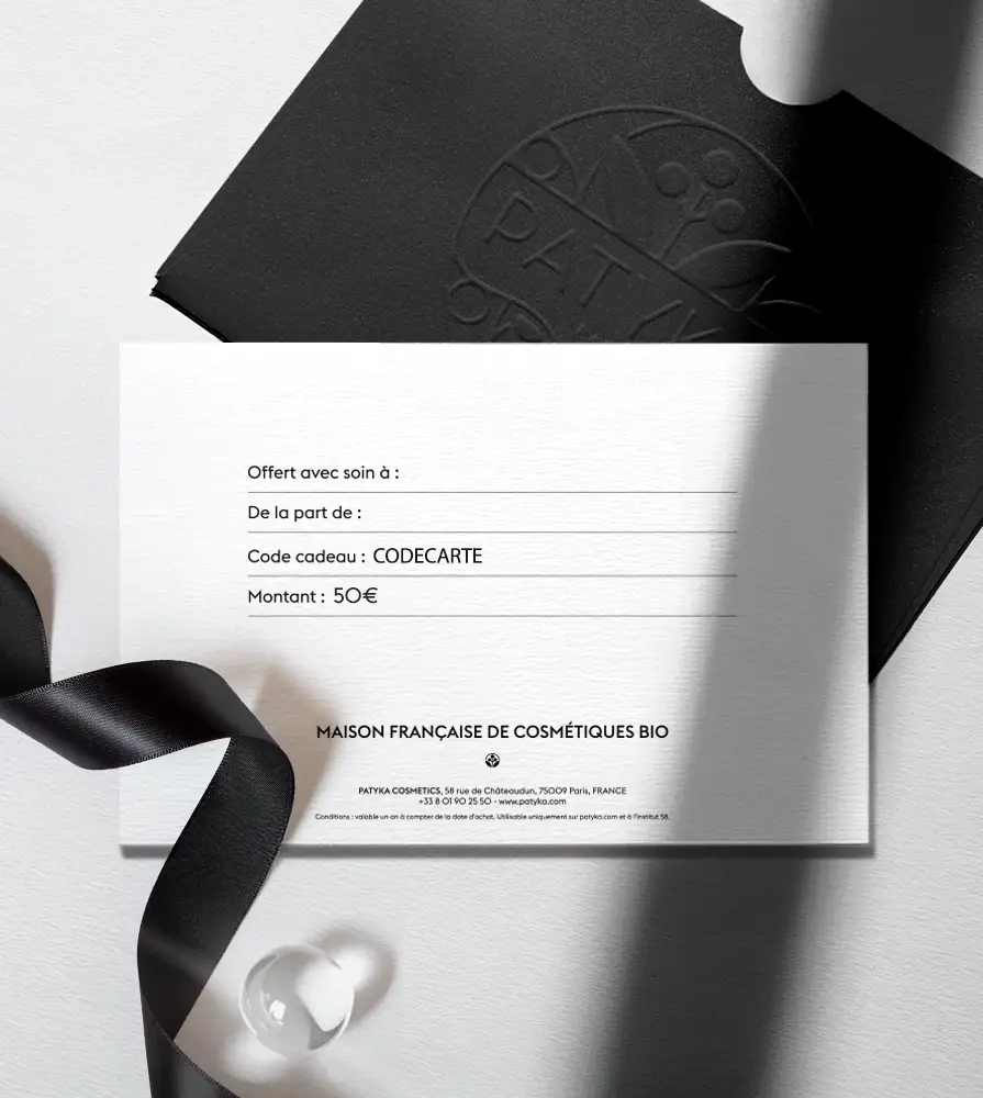 Carte cadeau PATYKA - L'attention raffinée à offrir